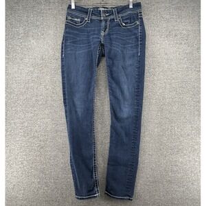 BKE Stella Ankle Skinny Jeans Women Size 27X29 1/2 Denim Blue Casual